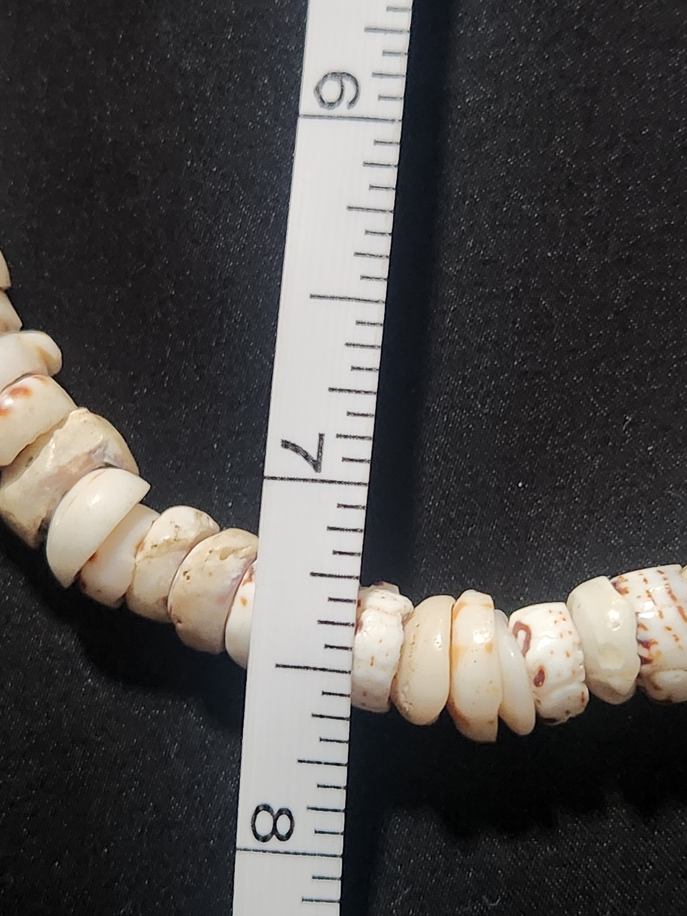 Vintage 1970s Authentic Tiger Puka Shell Choker Necklace - Picture 5 of 6